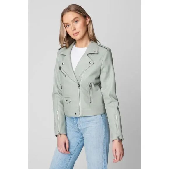 BLANKNYC Faux Leather Fall Chic Moto Jacket in Play Act Small - Picture 9 of 9